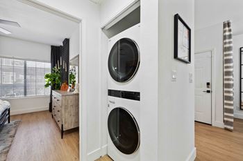 In-unit full-size washer and dryer